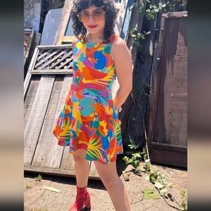 NOOWORKS Brenda Dress Tropico Print M NWOT